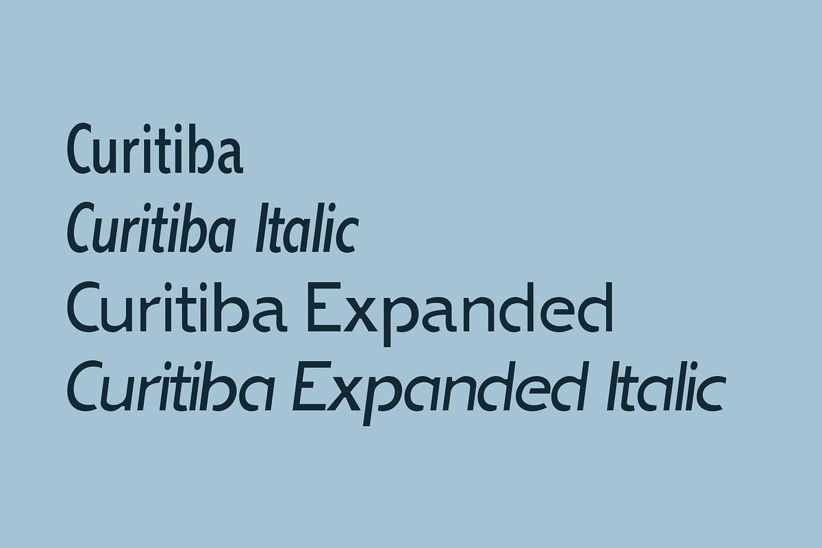 Curitiba - Sans Font, a Sans Serif Font by Minhocossauro Emporium (Photo 2 of 6)