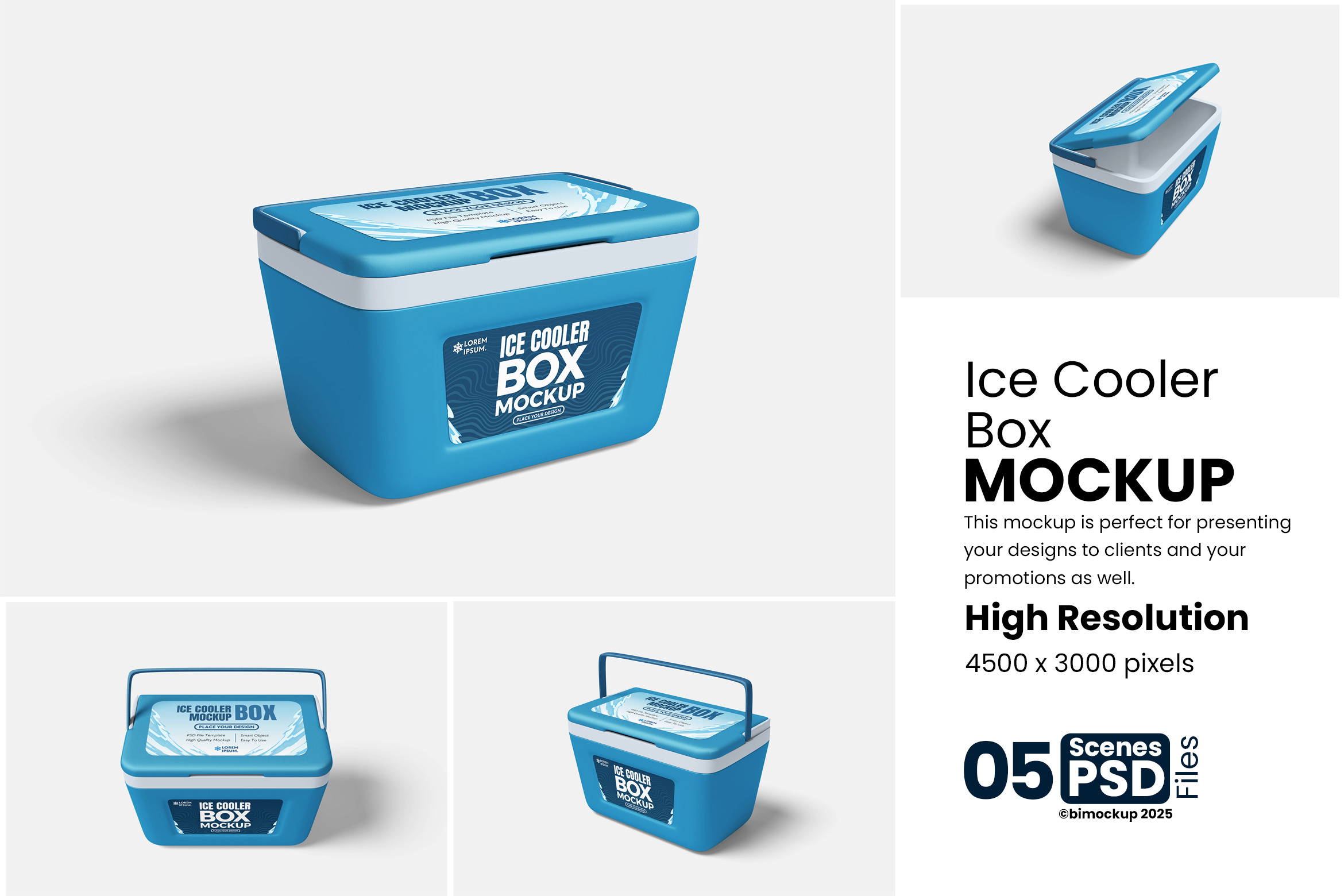 Ice Cooler Box Mockup, a Product Mockup by bimockup