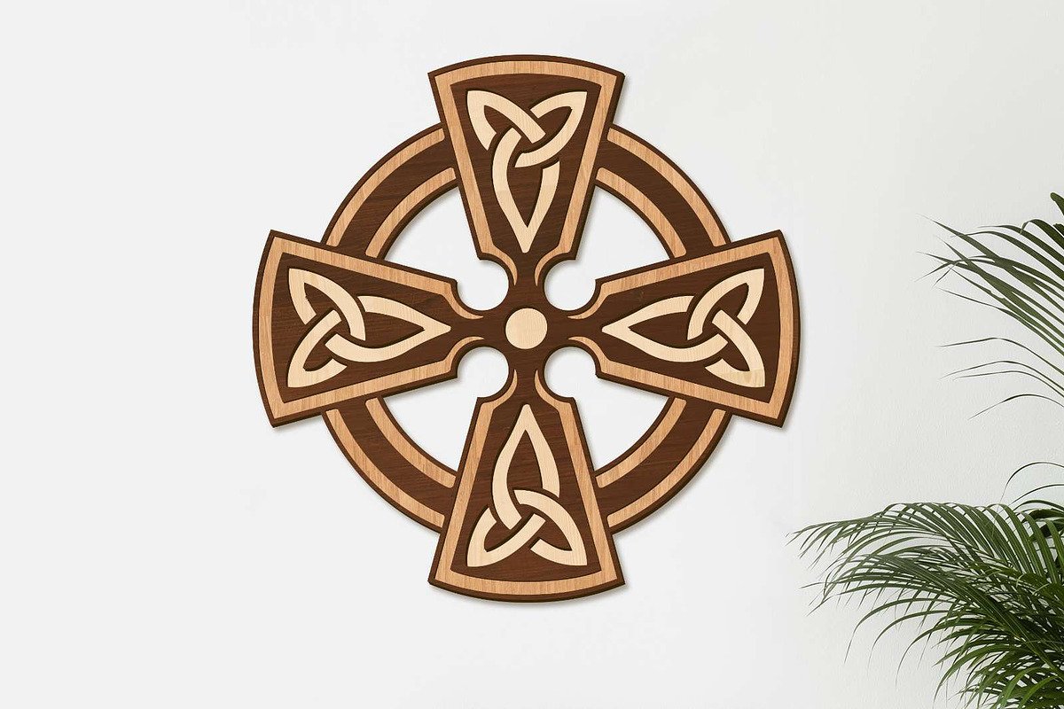 Celtic Cross Decorative Wall Panel, a Templates & Theme by LaserCutano (Photo 2 of 9)