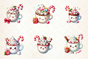 Watercolor Cute Hot Cocoa Png Clipar, an Illustration by CreationArt (Thumbnail 4 of 5)
