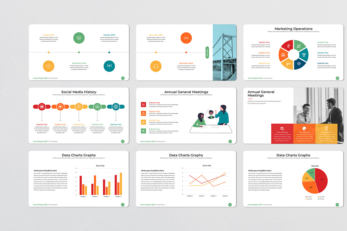 Annual Report Keynote Template, a Presentation Template by Design Vault (Photo 7 of 9)
