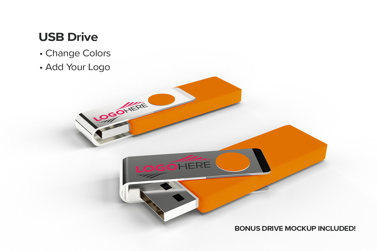 USB Flash Drive Presentation Box, a Product Mockup by IFBdesign (Photo 3 of 7)