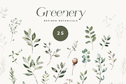 Modern Watercolor Greenery & Wreaths, a Decorative Illustration by Laras Wonderland (Thumbnail 7 of 12)