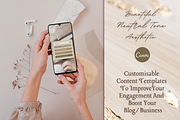Instagram Template Blogger Neutral, a Social Media Template by Faytemplates (Thumbnail 2 of 9)