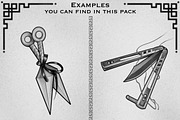 Japanese Tattoo Flash Bundle + Bonus, a Brush Add-On by ProcreateInk (Thumbnail 4 of 5)