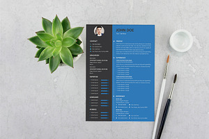 Minimal Resume Template Design