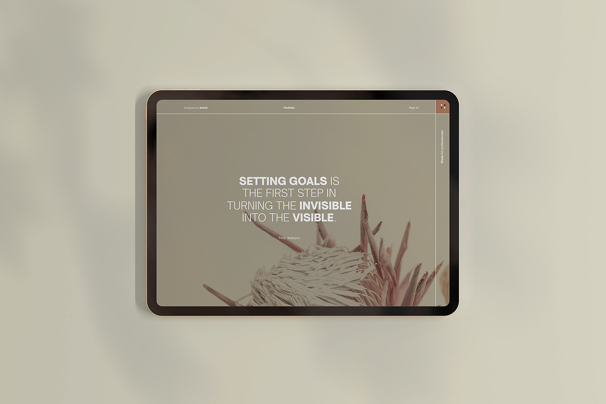 Antoni - Portfolio for Creatives, a Brochure Template by Imagination Area (Photo 15 of 16)