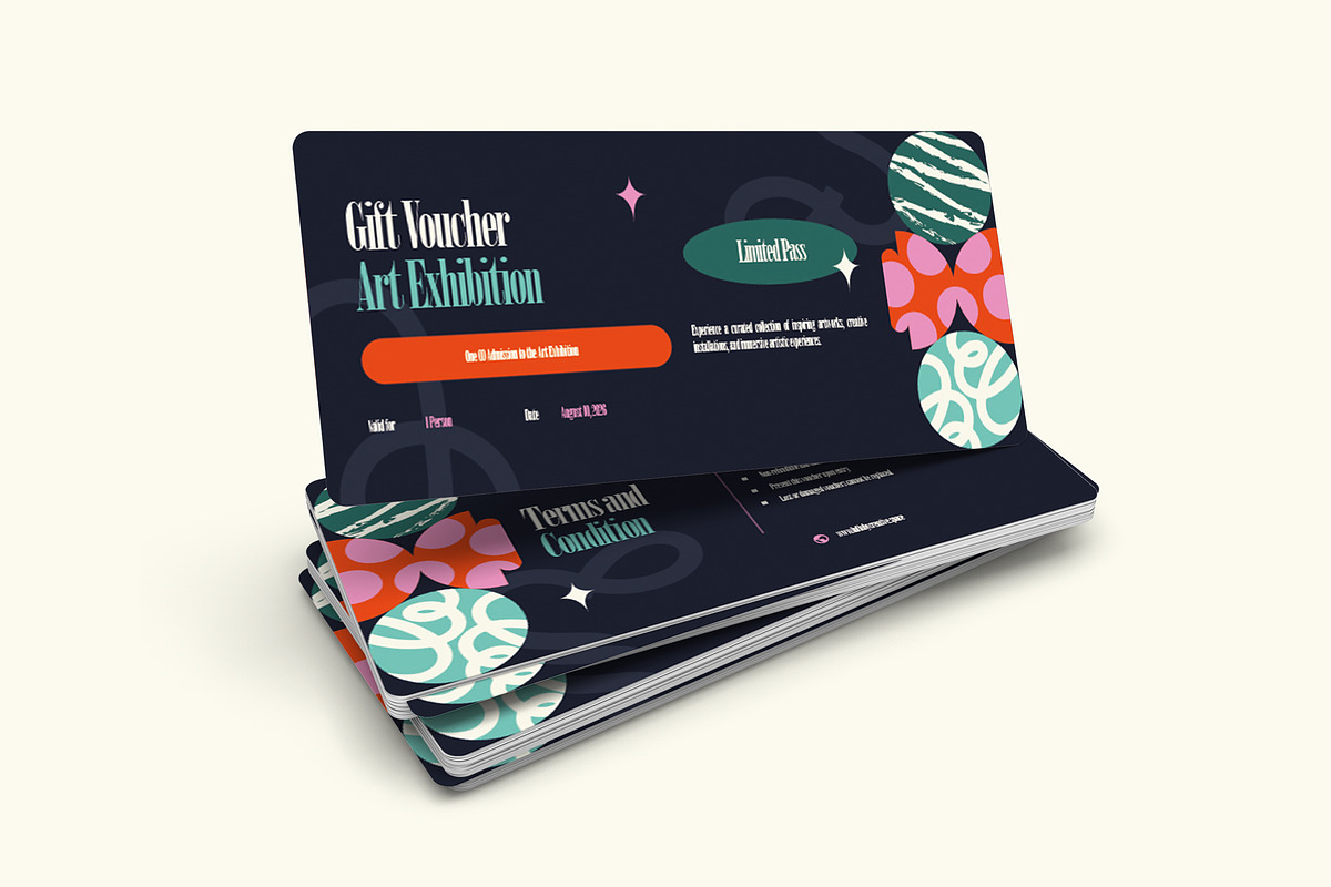 Art Exhibition - Gift Voucher, a Card Template by VUNIRA (Photo 2 of 3)