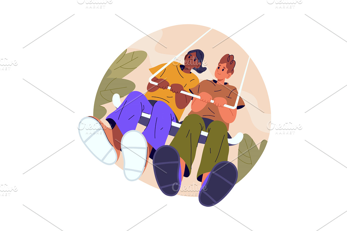 Roller coaster seat with people, a Sport Illustration by Elegant Solution