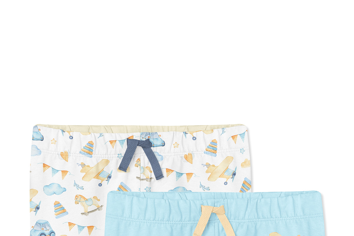 Baby Cotton Shorts Mock-ups Set, a Bottom Mockup by Mocca Mockups Store (Photo 7 of 22)