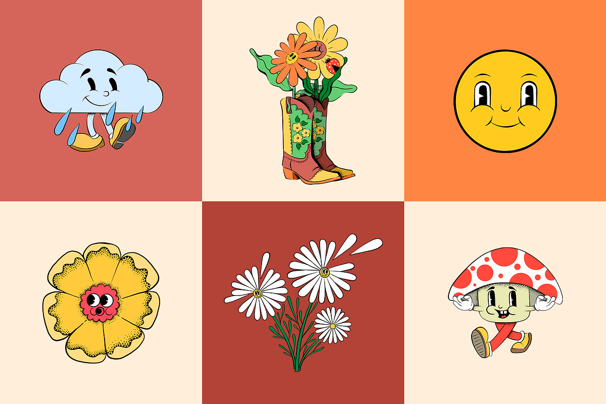 Summer Vibes - Vector Collection, an Illustration by Alina Sh (Photo 7 of 8)