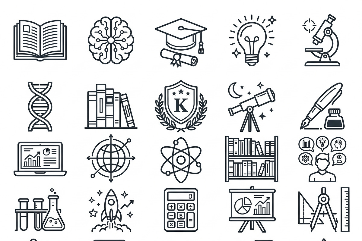 Bundle Online Learning Outline Icons, an Outline Icon by adenpinkstore (Photo 15 of 23)