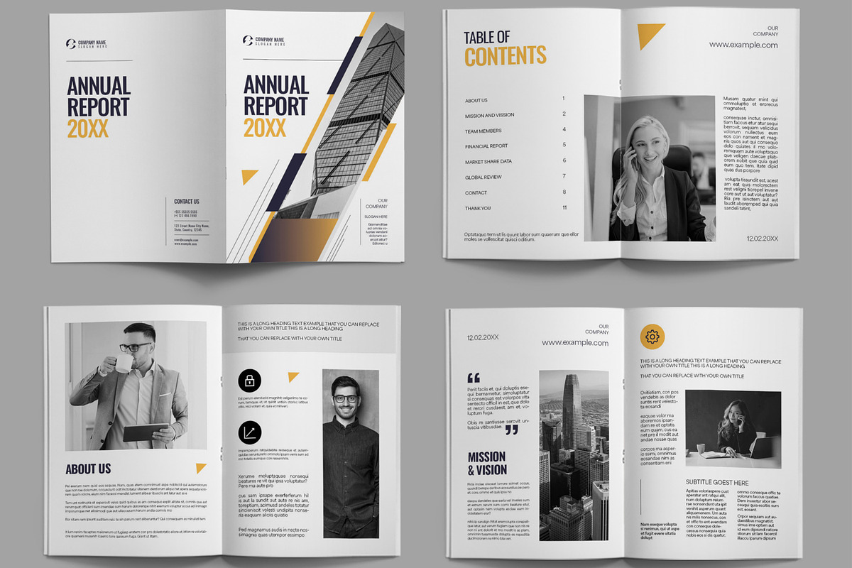 Corporate Annual Report Layout