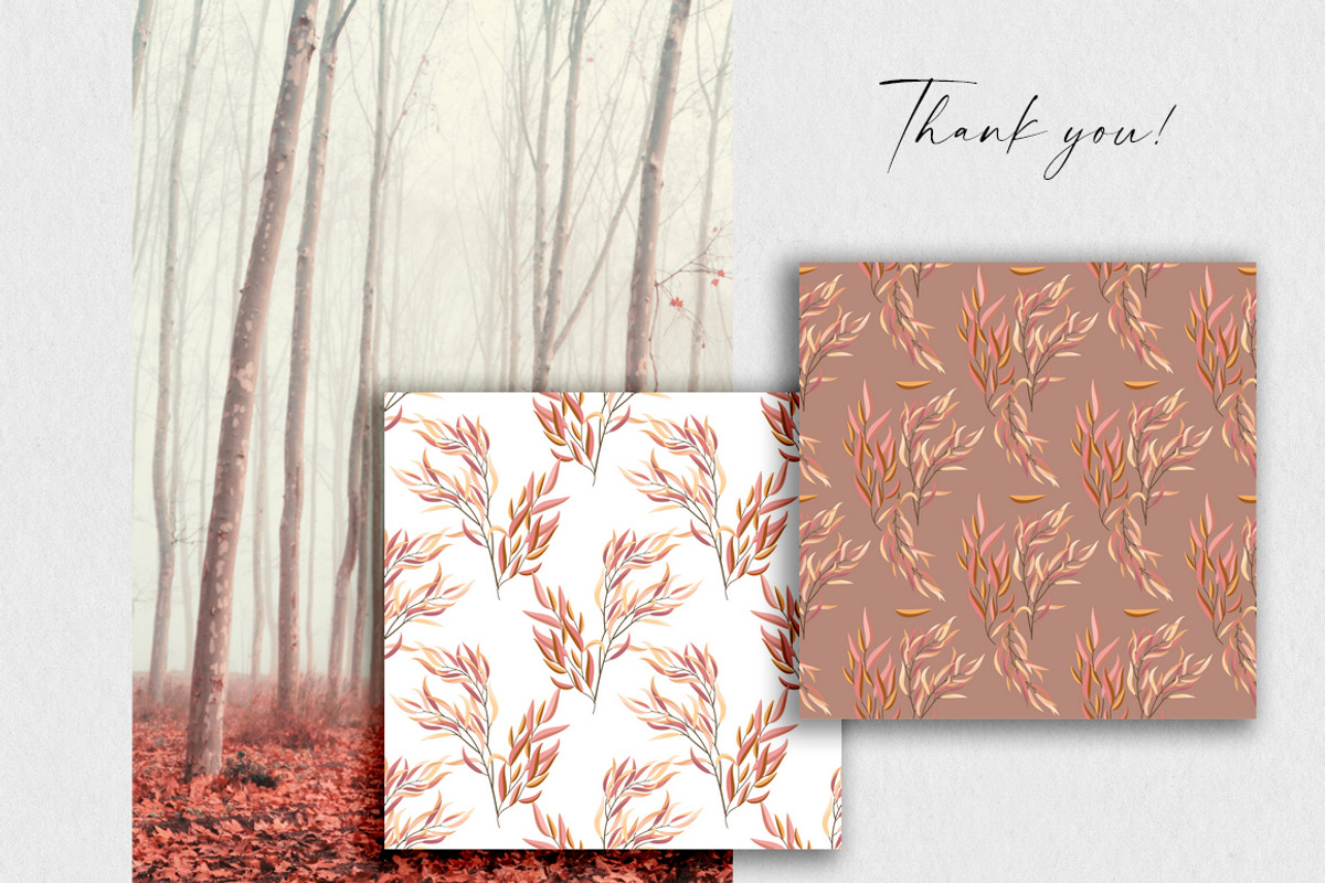 Romantic autumn - seamless patterns, a Pattern Graphic by Vasmila (Photo 8 of 8)