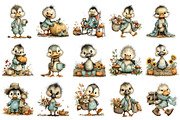 Whimsical Duck PNG Clipart, a Seasonal Illustration by OK Design (Thumbnail 3 of 6)