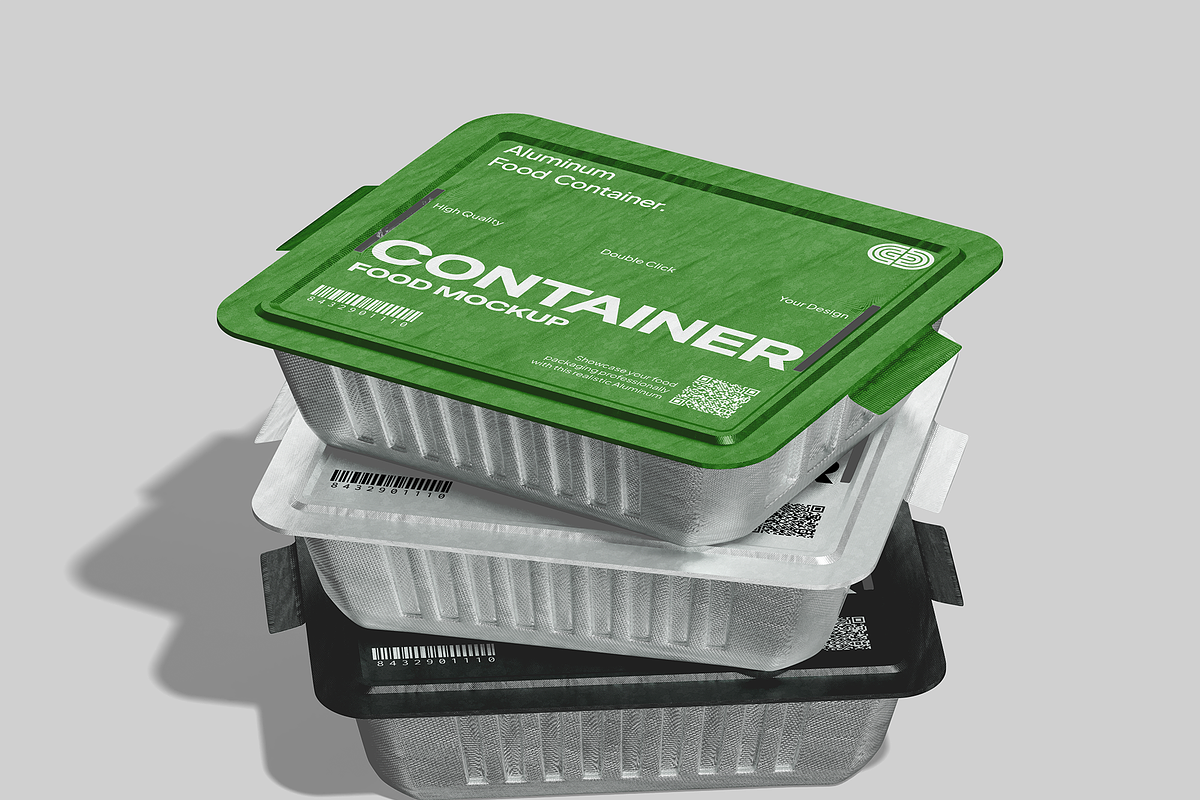 Aluminum Food Container Mockup, a Cups & Container Mockup by Bartama Graphic (Photo 2 of 5)