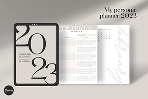 Yearly Printable Planner CANVA