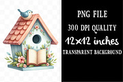 Pastel Cottage Shabby Chic Books, an Illustration by Designking (Thumbnail 4 of 4)