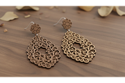 Elegant Ornament Earrings, an Illustration by hafijul (Thumbnail 7 of 11)
