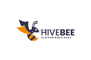 Monochrome Modern Bee Logo Design, a Branding & Logo Template by Artnivora.Std