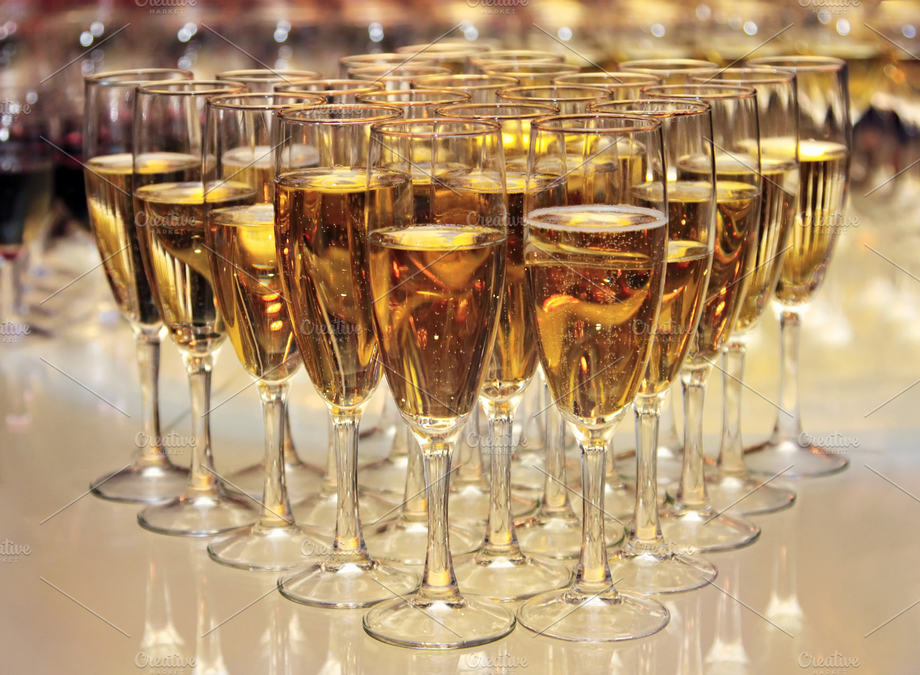 champagne glasses, a Photo by saiko3p