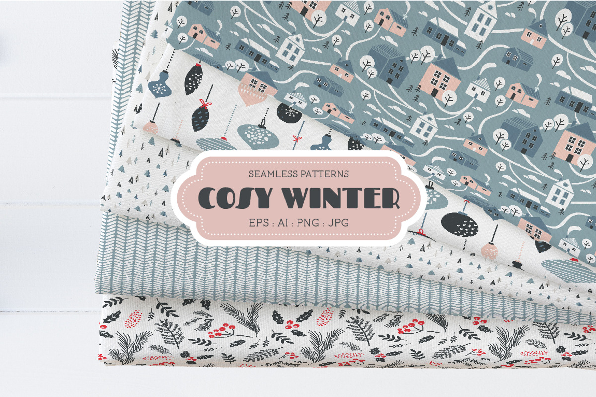 Cosy Winter Patterns, a Decorative Illustration by jenny lipets (Photo 1 of 7)