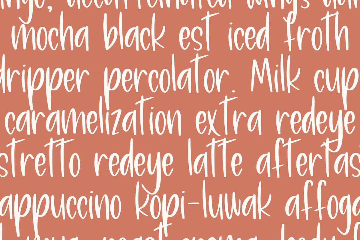 Caramel Macchiato, Cute Handwriting, a Sans Serif Font by Designing Digitals (Photo 6 of 9)
