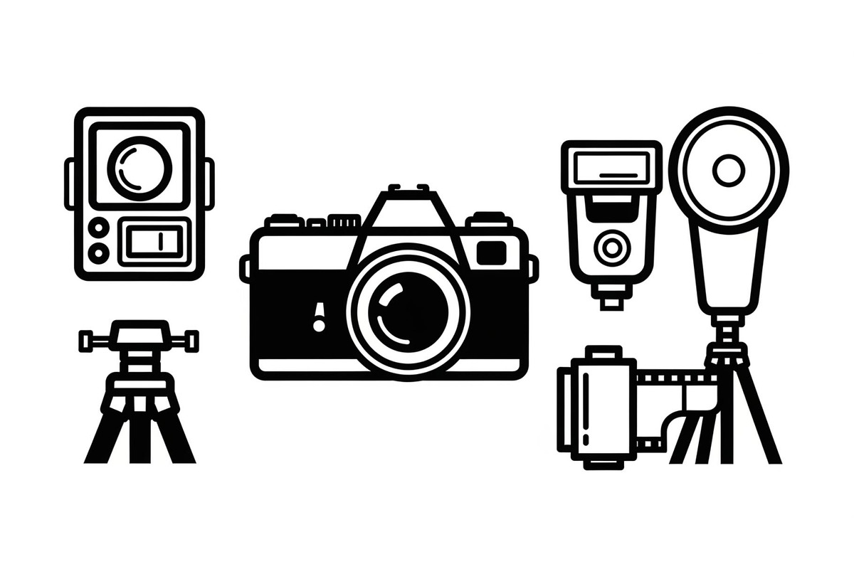 Camera Photography Vector Icon Bundl, an Illustration by Amazin_art (Photo 30 of 51)