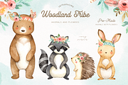 Woodland Tribe Watercolor Clip Art, an Animal Illustration by everysunsun (Thumbnail 4 of 5)