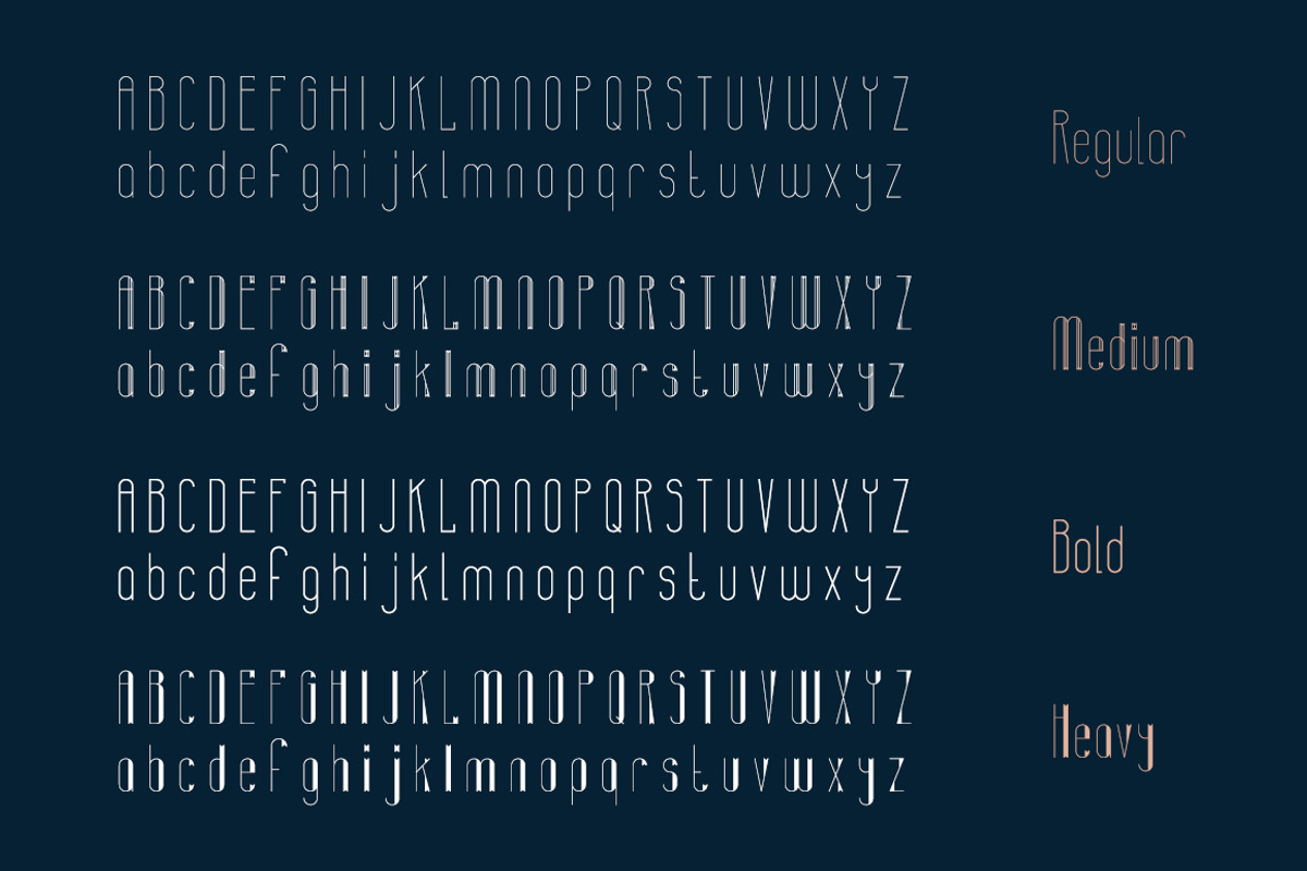 Banret. Font Family preview 8