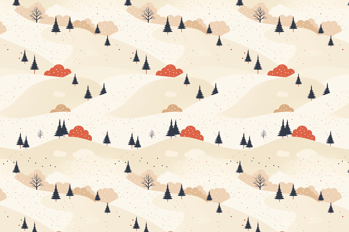Winter pattern minimalism, a Pattern Graphic by AlexandraTret (Photo 2 of 3)