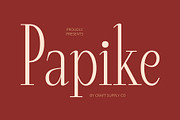 Papike – Modern Serif, a Serif Font by Craft Supply Co. (Thumbnail 1 of 8)