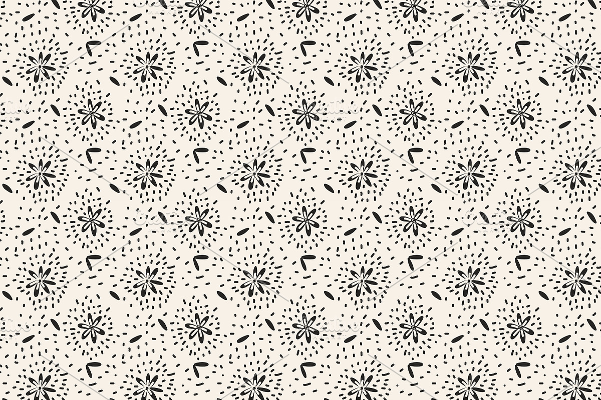 Black & White Organic Patterns, a Pattern Graphic by Lyolya Profitrolya (Photo 9 of 9)