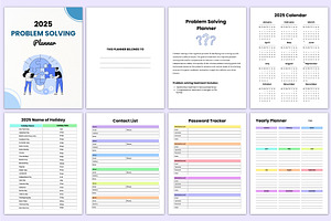 2025 Problem Solving Planner Canva