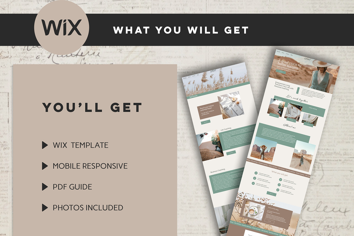 Premium Wix Template for Coaching, a Wix Template by Design House (Photo 6 of 10)
