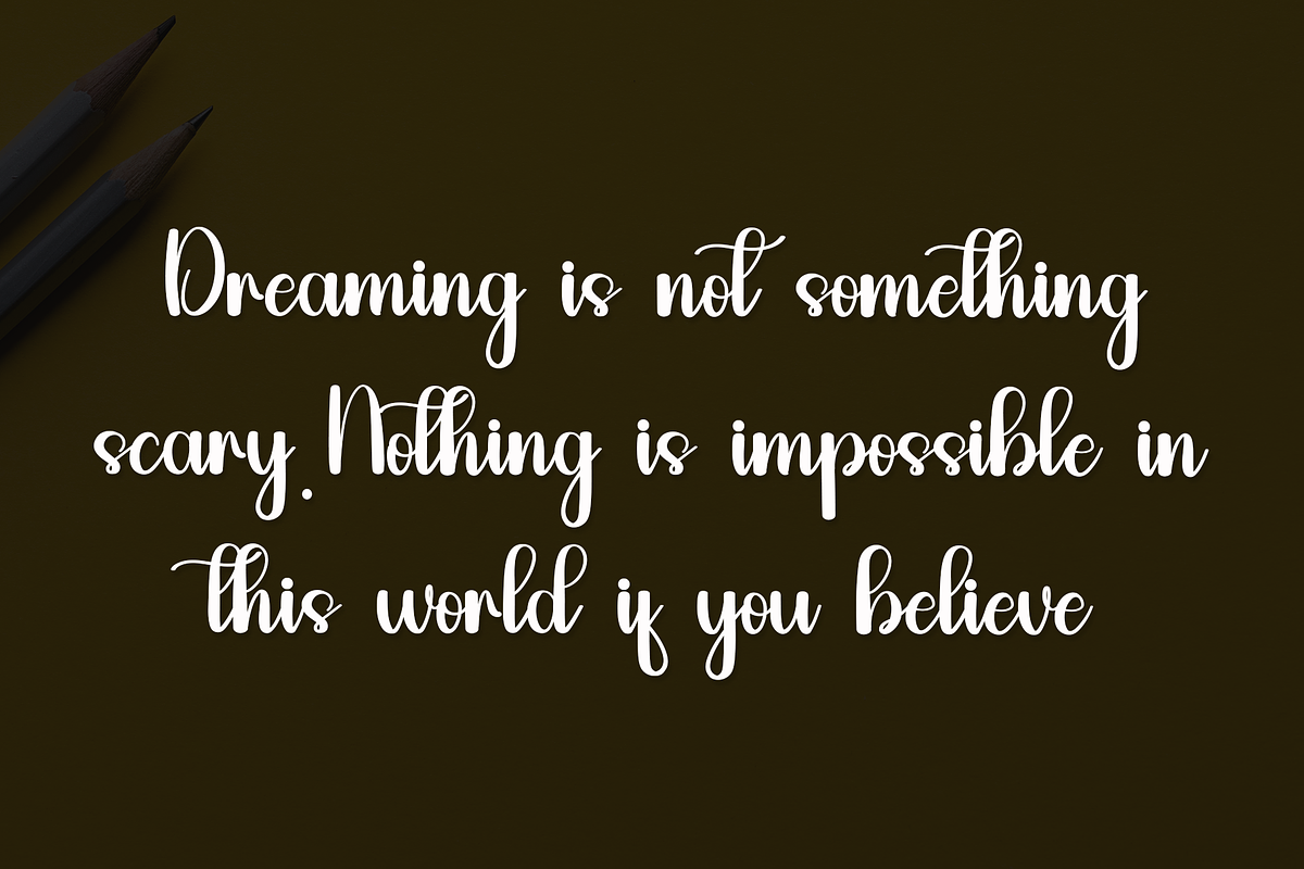 Outline, a Handwritten Font by InermediaSTUDIO (Photo 5 of 7)