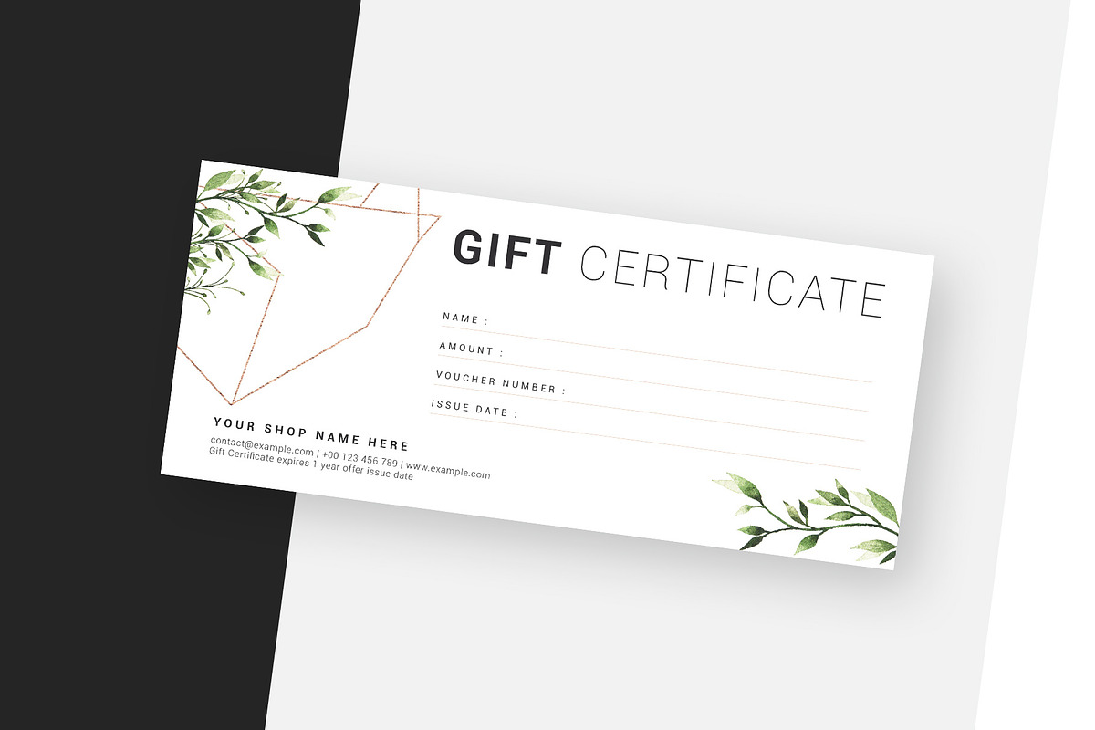 Gift Certificate, a Card Template by Amit Debnath (Photo 4 of 6)