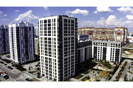 Beautiful new neighborhood, an Architecture Photo by Media Whale Stock