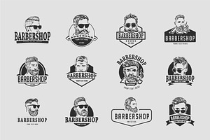 12 Barbershop Logo Templates