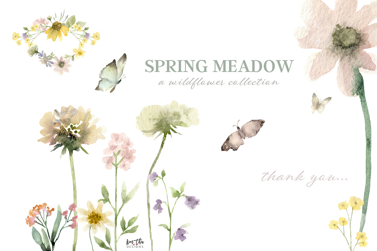 Spring Meadow Wildflower Collection, an Illustration by Kim Thoa Designs (Photo 9 of 9)