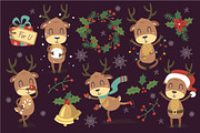 Christmas deers set, an Object Graphic by SunnyWS (Thumbnail 2 of 8)