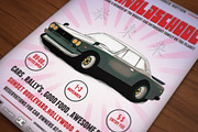 Retro Car Meeting Poster / Flyer II, a Flyer Template by Grafixity (Thumbnail 1 of 2)