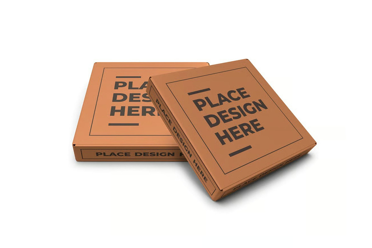Pizza Box Packaging Mockup Template, a Packaging Mockup by DesignRushMarket (Photo 5 of 11)