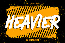 Heavier | Bold Brush Typeface