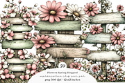 Flowers Spring Singpost Clipart, an Illustration by SinaCreation (Thumbnail 1 of 11)