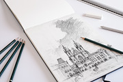 Artist and creative mockup set, a Pens & Pencil Mockup by INTERARTIVITY (Thumbnail 25 of 25)