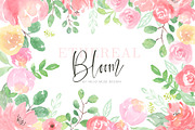 Spring Flowers Watercolor Clip Art, an Illustration by Hello Muse Design (Thumbnail 1 of 6)