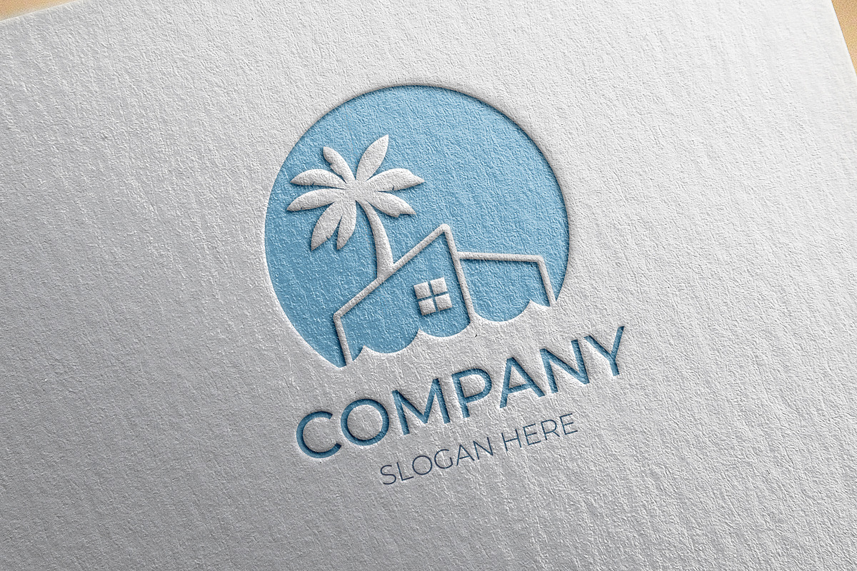 Beach resort real estate logo design, a Branding & Logo Template by Medianeka (Photo 3 of 3)