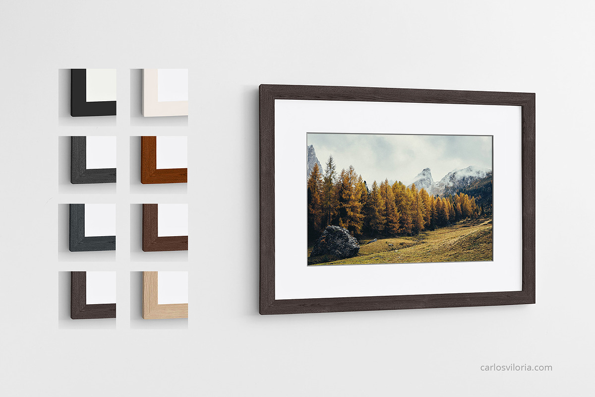 Landscape Frame Mockup - 40x30 cm, a Print Template by Mockups by Carlos Viloria (Photo 4 of 7)