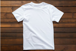 White T-shirt Mock-up. Generate Ai